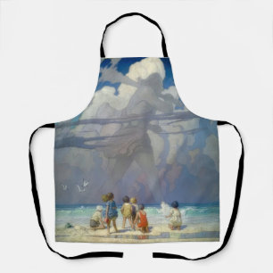 N.C. Wyeth The Giant 1923 Vintage Illustration Apron