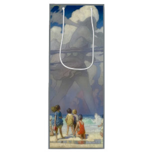 N.C. Wyeth The Giant 1923 Vintage Illustration Wine Gift Bag