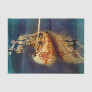 N C Wyeth Western Painting “The Moose Call” Tissue Paper