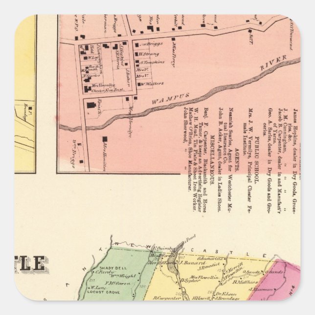 N Castle, Town Square Sticker (Front)