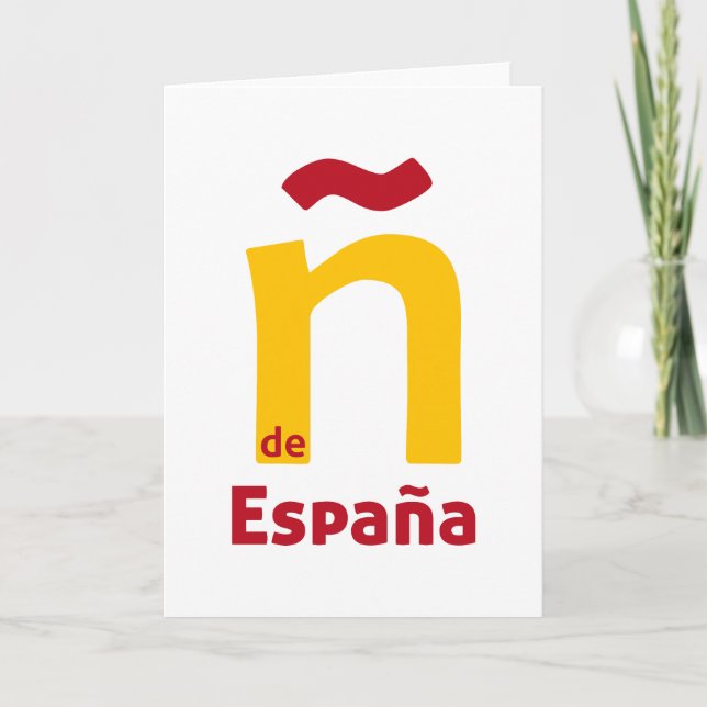 Ñ de España Thank You Card (Front)