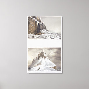 N.E. Cape of America and part of Leopold Island (t Canvas Print