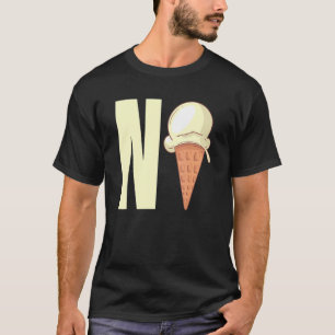 N Ice Nice Joke N Ice Cream Word Meme T-Shirt