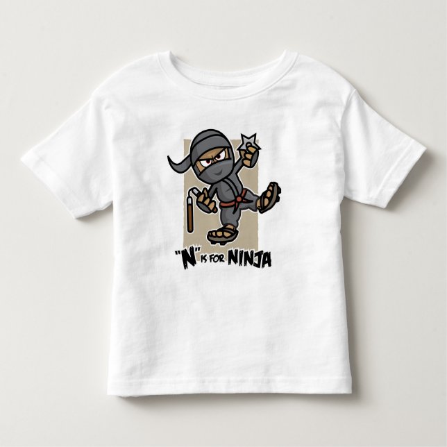 "N" is for Ninja Toddler T-Shirt (Front)