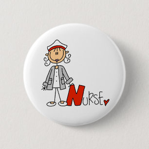 N is for Nurse 6 Cm Round Badge