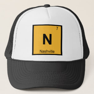 N - Nashville Tennessee Chemistry Periodic Table Trucker Hat
