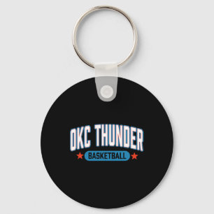 N Oklahoma City Thunder Sketll Americana  Key Ring