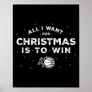 N Orlando Magic Christmas All I Want Is To Win  Poster