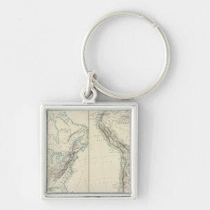 N & S America physical Key Ring
