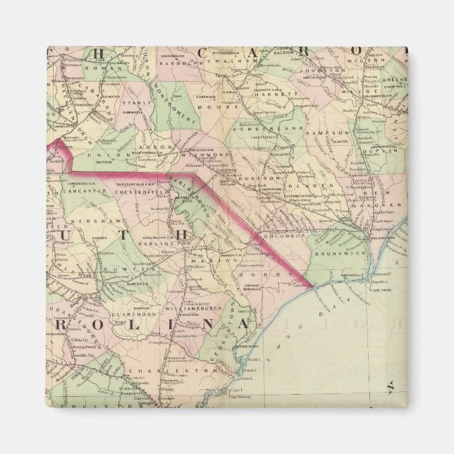 N & S Carolina 2 Magnet (Front)