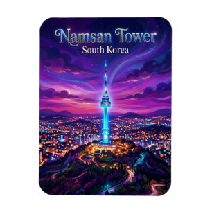 N Seoul Tower South Korea Magnet