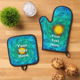N-Space Lepidoptera Oven Mitt & Pot Holder Set