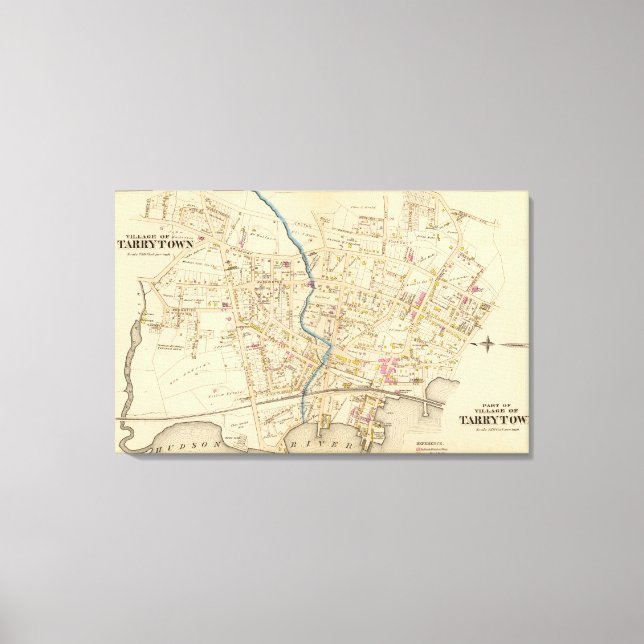 N Tarrytown, Tarrytown, New York Canvas Print (Front)