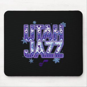 N Utah Jazz Christmas Ugly Sweater  Mouse Pad