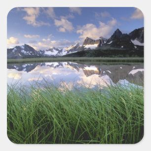NA, Canada, Alberta, Tonquin Valley. Jasper Square Sticker