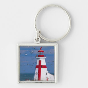 NA, Canada, New Brunswick, Campobello Island. 8 Key Ring