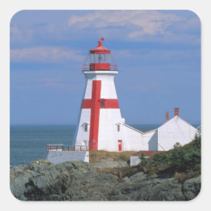 NA, Canada, New Brunswick, Campobello Island. Square Sticker