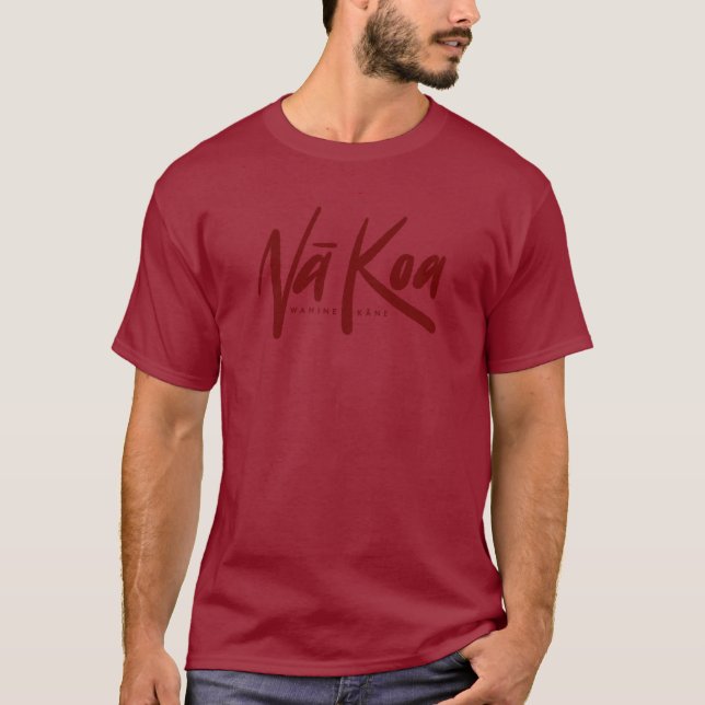 Na Kane Koa Workout Shirt (Maroon) (Front)