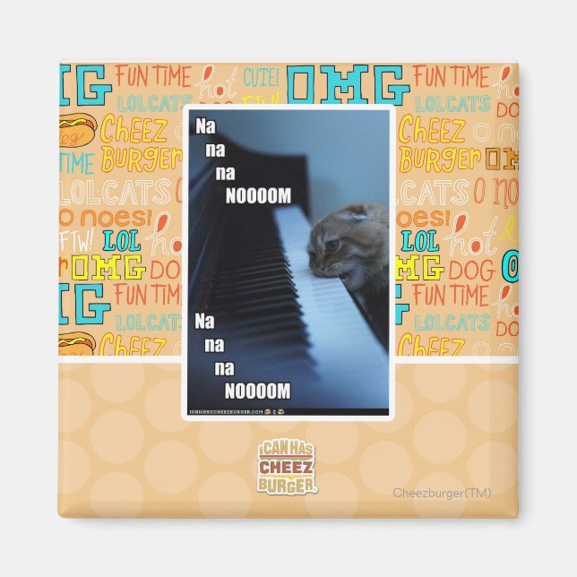 Na na na nooom magnet (Front)