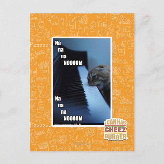 Na na na nooom postcard (Front)
