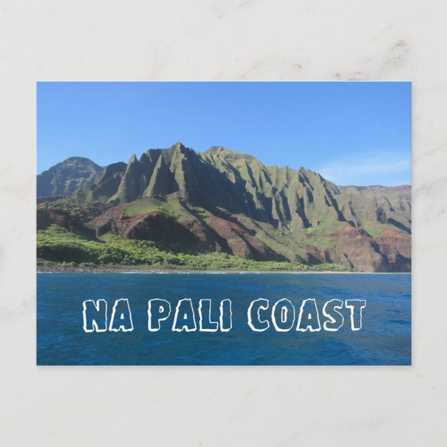 na pali coast hawaii postcard (Front)