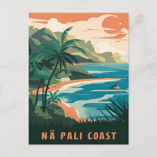 Na Pali Coast Kauai, Hawaii Postcard (Front)