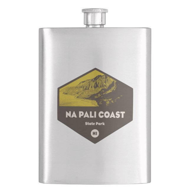 Nā Pali Coast State Park Hawaii Hip Flask (Front)