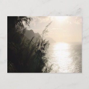 Na Pali Coast State Park sun Hawaii Postcard