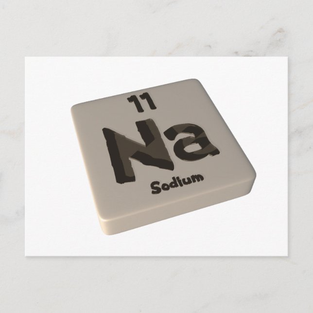 Na Sodium Postcard (Front)