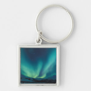 NA, USA, Alaska, Brooks Range, Curtains of green Key Ring