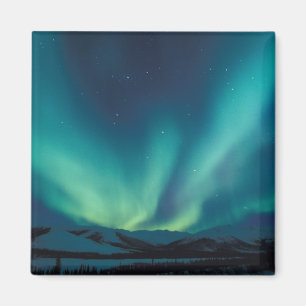 NA, USA, Alaska, Brooks Range, Curtains of green Magnet