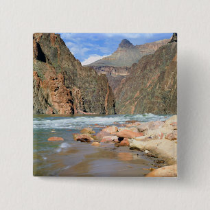 NA, USA, Arizona. Grand Canyon National Park. 2 15 Cm Square Badge