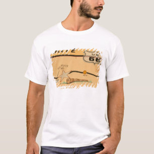 NA, USA, Arizona, Holbrook Route 66 road mural T-Shirt