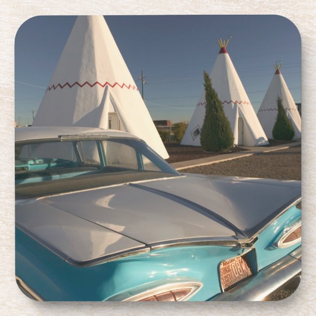 NA, USA, Arizona, Holbrook Route 66, Wigwam 2 Coaster (Front)