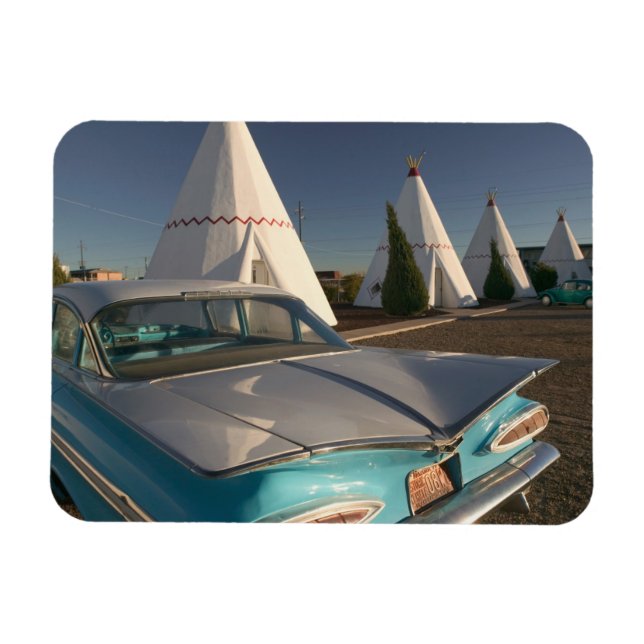 NA, USA, Arizona, Holbrook Route 66, Wigwam 2 Magnet (Horizontal)