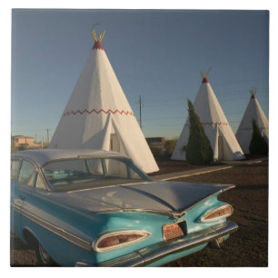 NA, USA, Arizona, Holbrook Route 66, Wigwam Tile