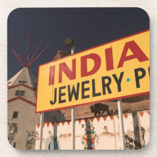 NA, USA, Arizona, Lupton Yellowhorse Indian Coaster