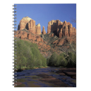 NA, USA, Arizona, Sedona. Cathedral Rock and Oak Spiral Notebook