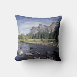 NA, USA, California, Yosemite NP, Valley view Cushion