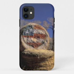 NA, USA, Colorado, Gunnison. Patriotic hay roll Case-Mate iPhone Case