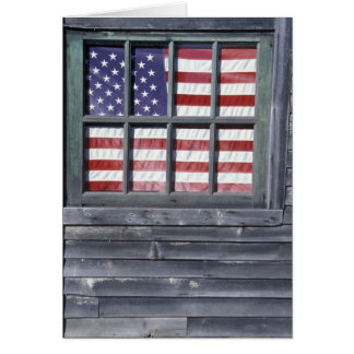 NA, USA, Maine, Georgetown Island. Flag of the