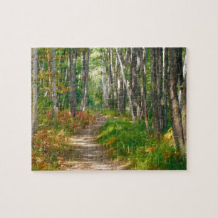 NA, USA, Maine.  Jessup trail in Acadia National Jigsaw Puzzle