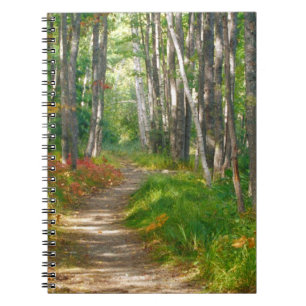 NA, USA, Maine. Jessup trail in Acadia National Spiral Notebook