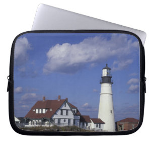 NA, USA, Maine, near Portland, Portland Head Laptop Sleeve