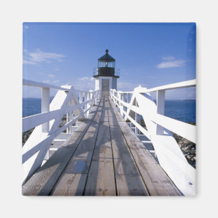 NA, USA, Maine, Port Clyde. Marshall Point 2 Magnet