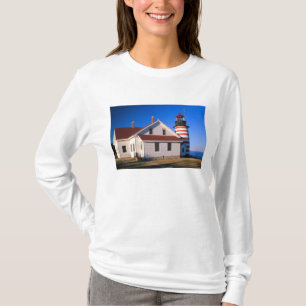 NA, USA, Maine.  West Quoddy lighthouse near T-Shirt