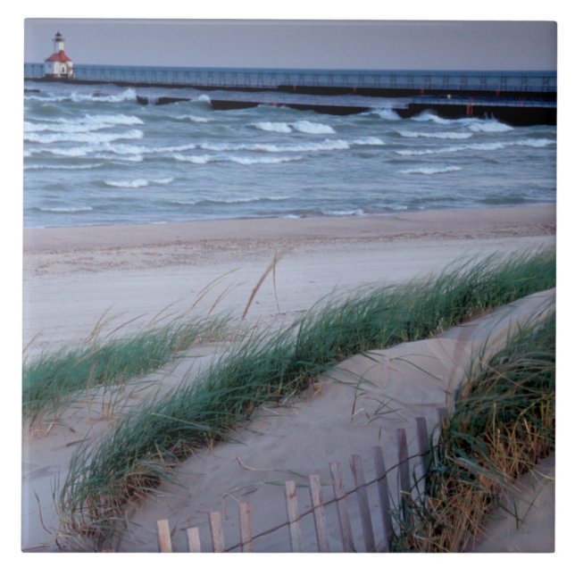 NA, USA, Michigan, Berrien County, St. Joseph, Tile (Front)