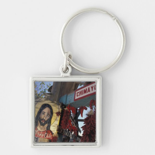 NA, USA, New Mexico, Santa Fe. Key Ring (Front)