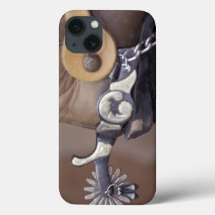 NA, USA, Texas, Lubbock Cowboy boot and spur iPhone 13 Case