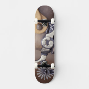 NA, USA, Texas, Lubbock Cowboy boot and spur Skateboard